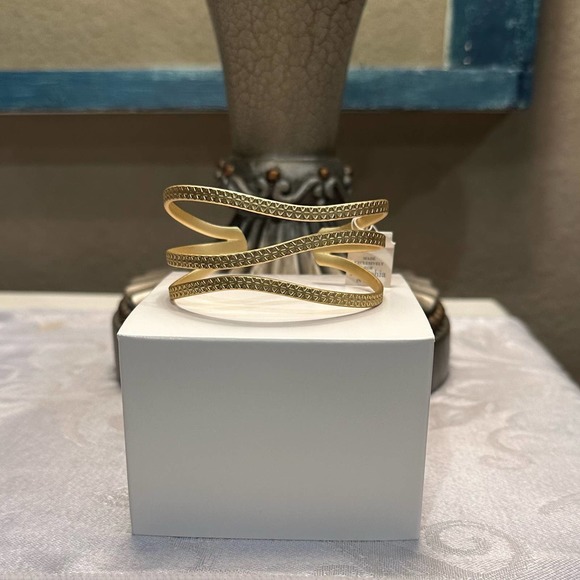 Lia Sophia Jewelry - Matt Gold Tone Finish Cuff Bracelet